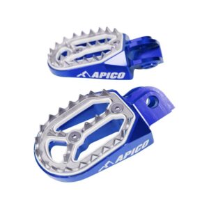 Apico Pro-Bite voetsteunen Blauw KTM SX 65 11- & SX 85 03-17 & SX/SX-F 98-15 & EXC/EXC-F 98-16 & Beta RR 125/250/300 13-18