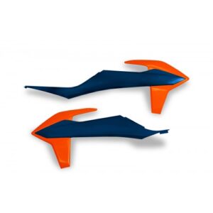 UFO radiator kappen Blauw / Oranje KTM SX 125/150/250 2019-2022 & SX-F 250/350/450 2019-2022 & EXC 250/300 2020-2023 & EXC-F 250/350/450/500 2020-2023