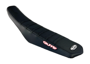 GUTS Zadelovertrek Zwart met Zwart ribbels Honda CRF 250R 2022-2026 & CRF 450R 2021-2026